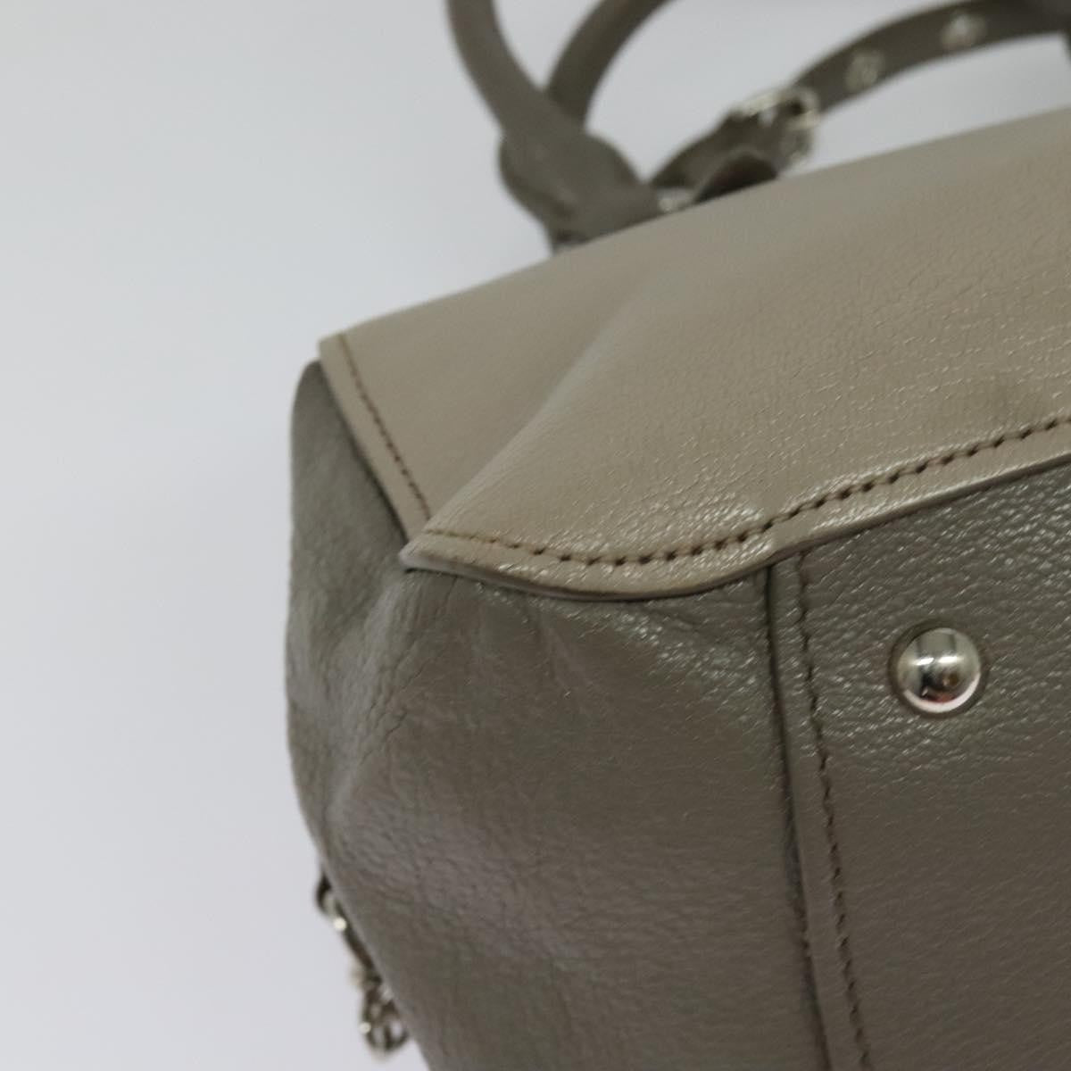 Miu Miu Madras Bowler Bag Leather, GRAY, LEATHER, Handbag