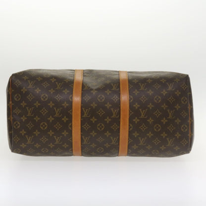 Louis Vuitton Keepall Bag Monogram Canvas, BROWN, CANVAS, Travel bag