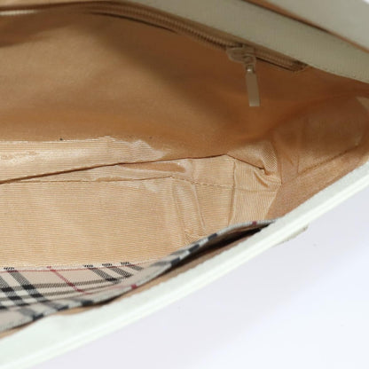 Burberry Flap Shoulder Bag Leather, WHITE, LEATHER, Shoulder bag