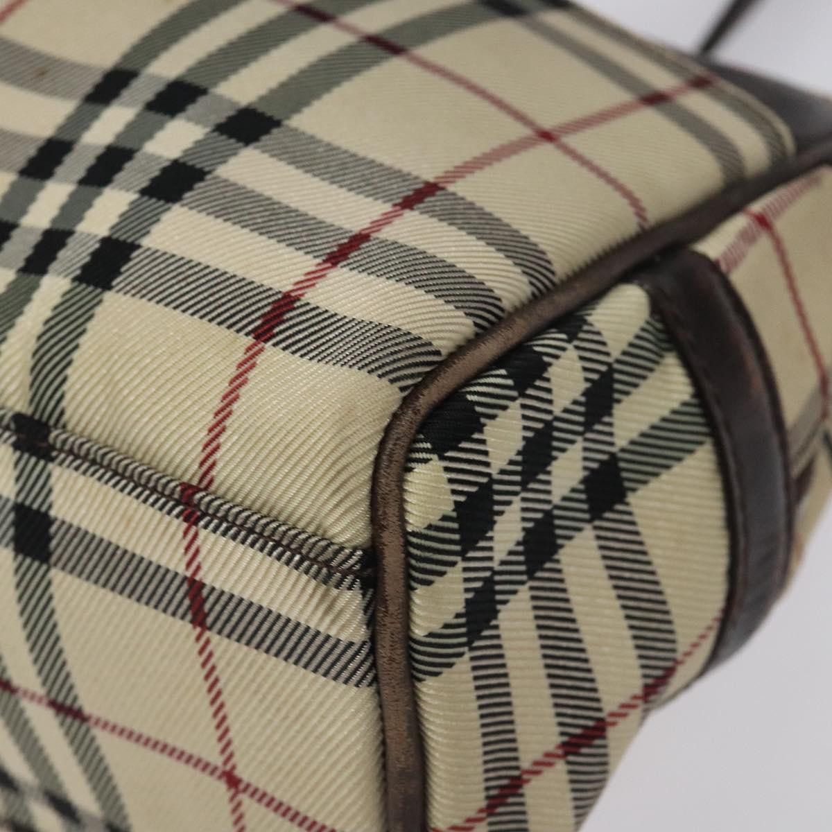 Burberry Nova Check Bowling Bag Canvas, BEIGE, NYLON, Bag