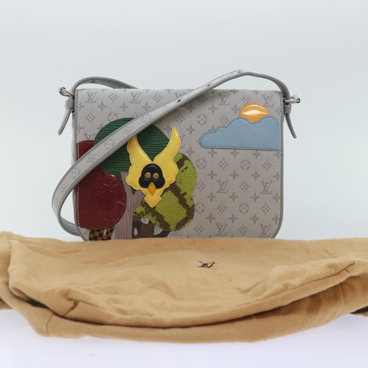 Louis Vuitton Conte de Fees Musette Shoulder Bag Monogram Patchwork, GRAY, CANVAS, Shoulder bag
