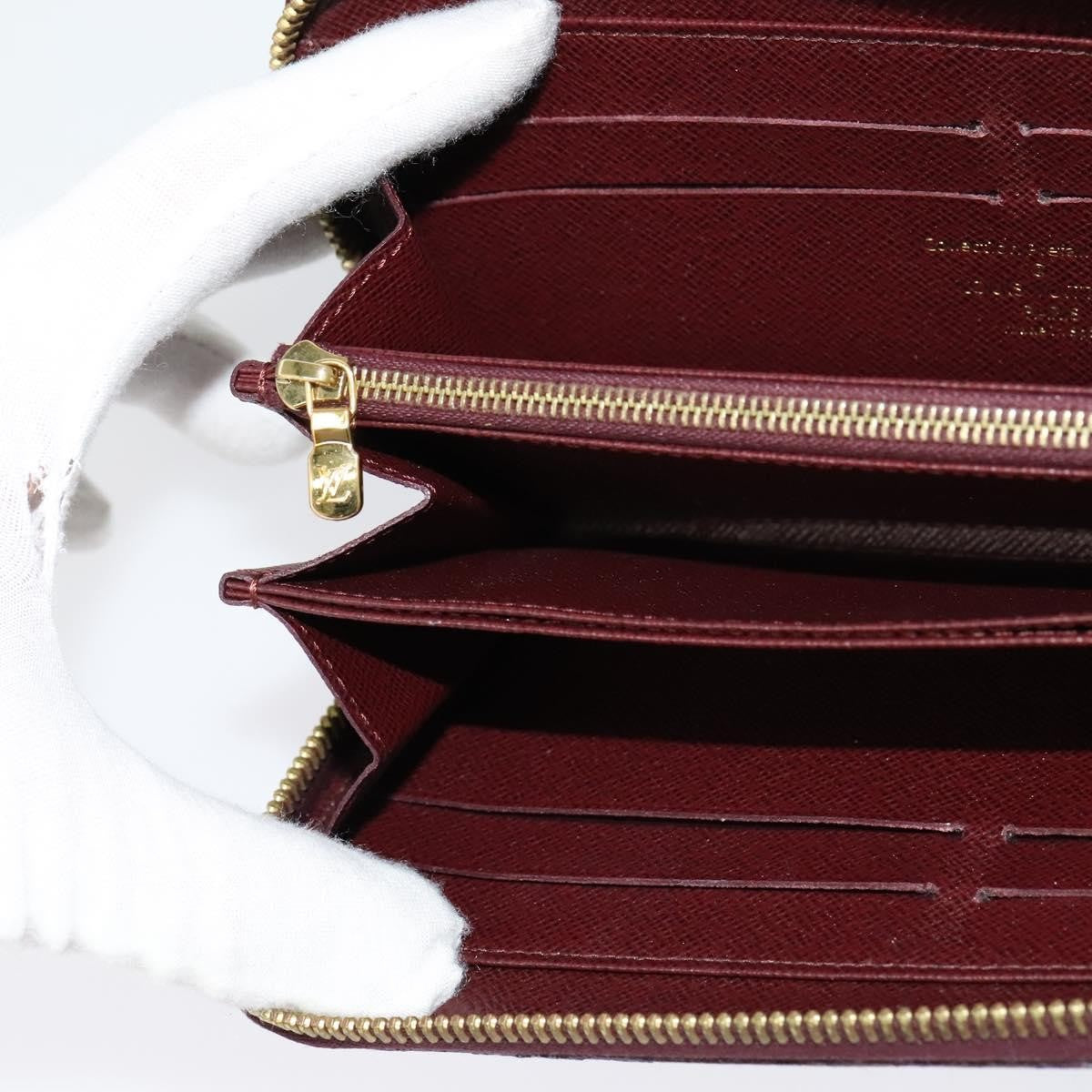 Louis Vuitton Zippy Wallet NM Damier Piet, RED, CANVAS, Wallets