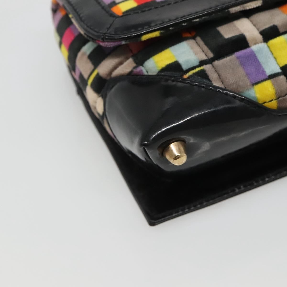 Chanel Chocolate Bar Medallion Flap Bag Quilted Calfskin, MULTICOLOUR, VELVET, Handbag