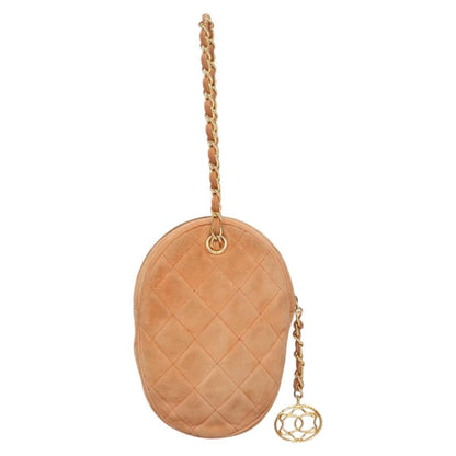 Chanel Vintage Clutch Suede, Orange, Suede, Clutch