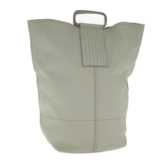 Prada Vintage Handbag Leather, WHITE, LEATHER, Handbag