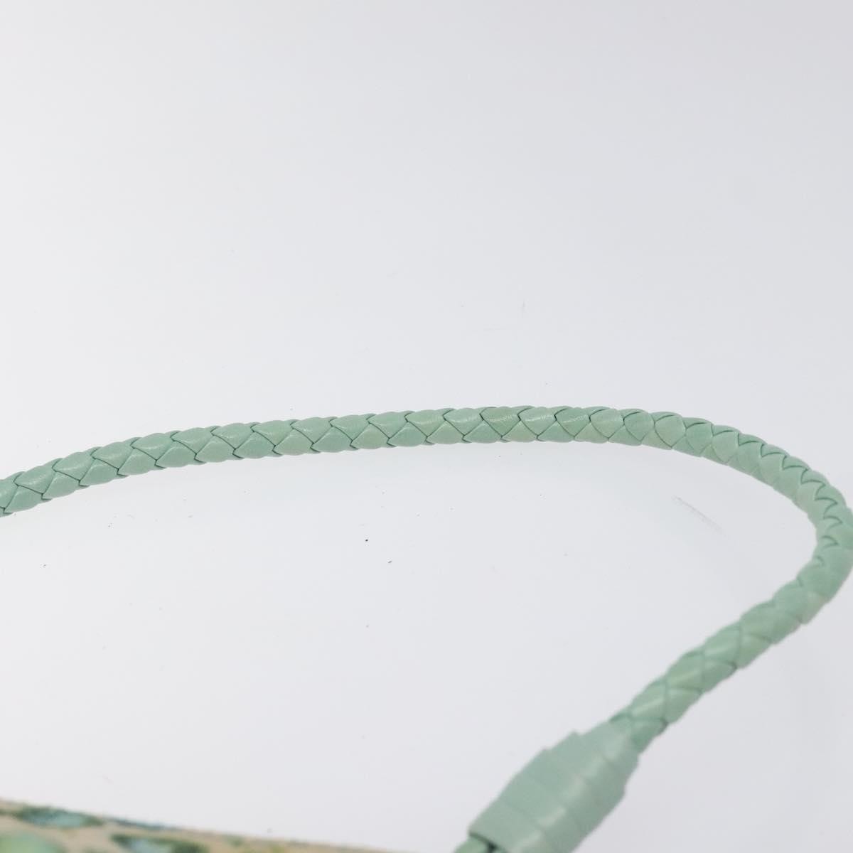 Bottega Veneta Vintage Shoulder Bag Canvas, GREEN, CANVAS, Shoulder bag