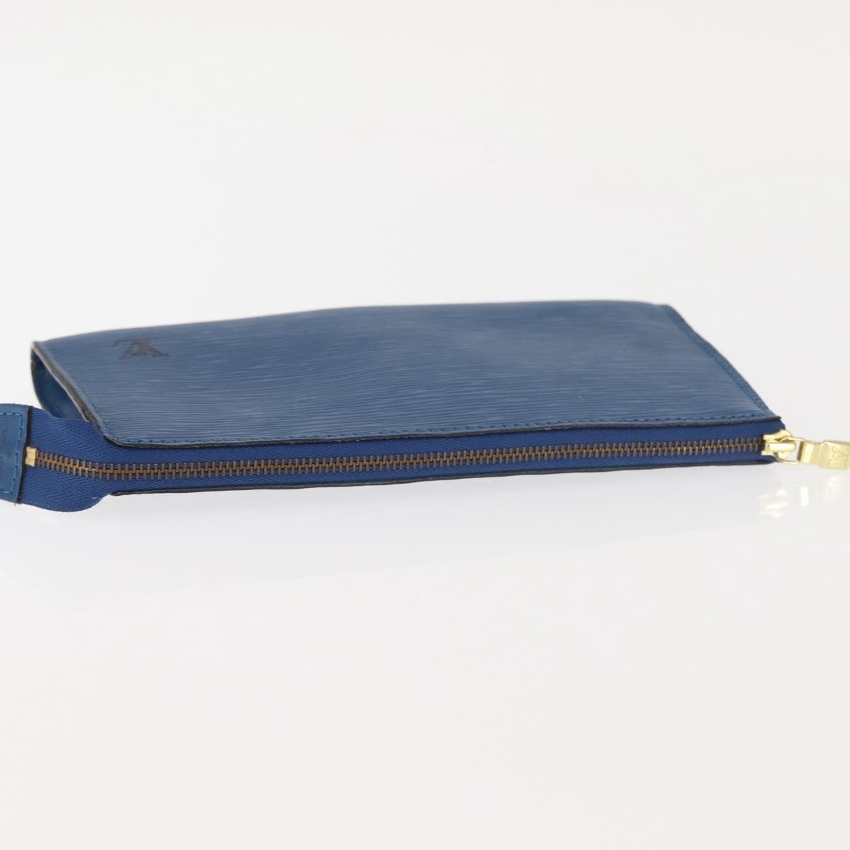 Louis Vuitton Pochette Accessoires Epi Leather, BLUE, LEATHER, Clutche & pouche