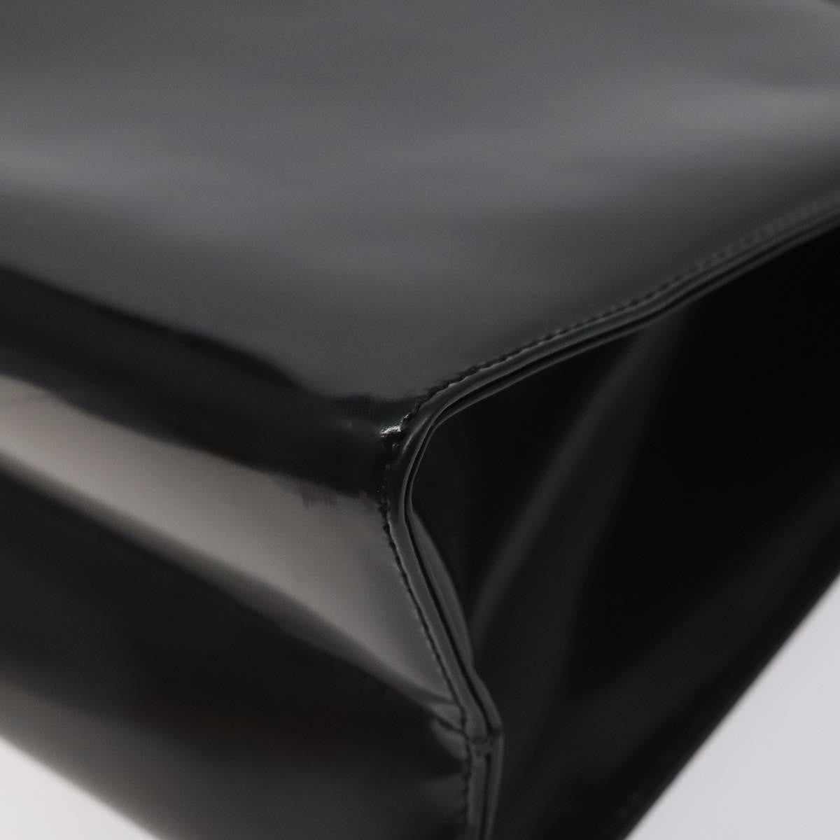 Salvatore Ferragamo Gancini handbag Patent leather, BLACK, PATENT_LEATHER, Handbag