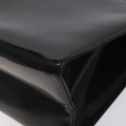 Salvatore Ferragamo Gancini handbag Patent leather, BLACK, PATENT_LEATHER, Handbag