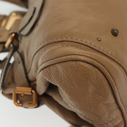 Chloe Paddington Lock Handbag Leather, BROWN, LEATHER, Handbag