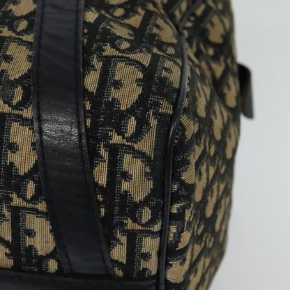 Christian Dior Vintage Trotter Boston Bag Diorissimo Canvas, NAVY, CANVAS, Handbag