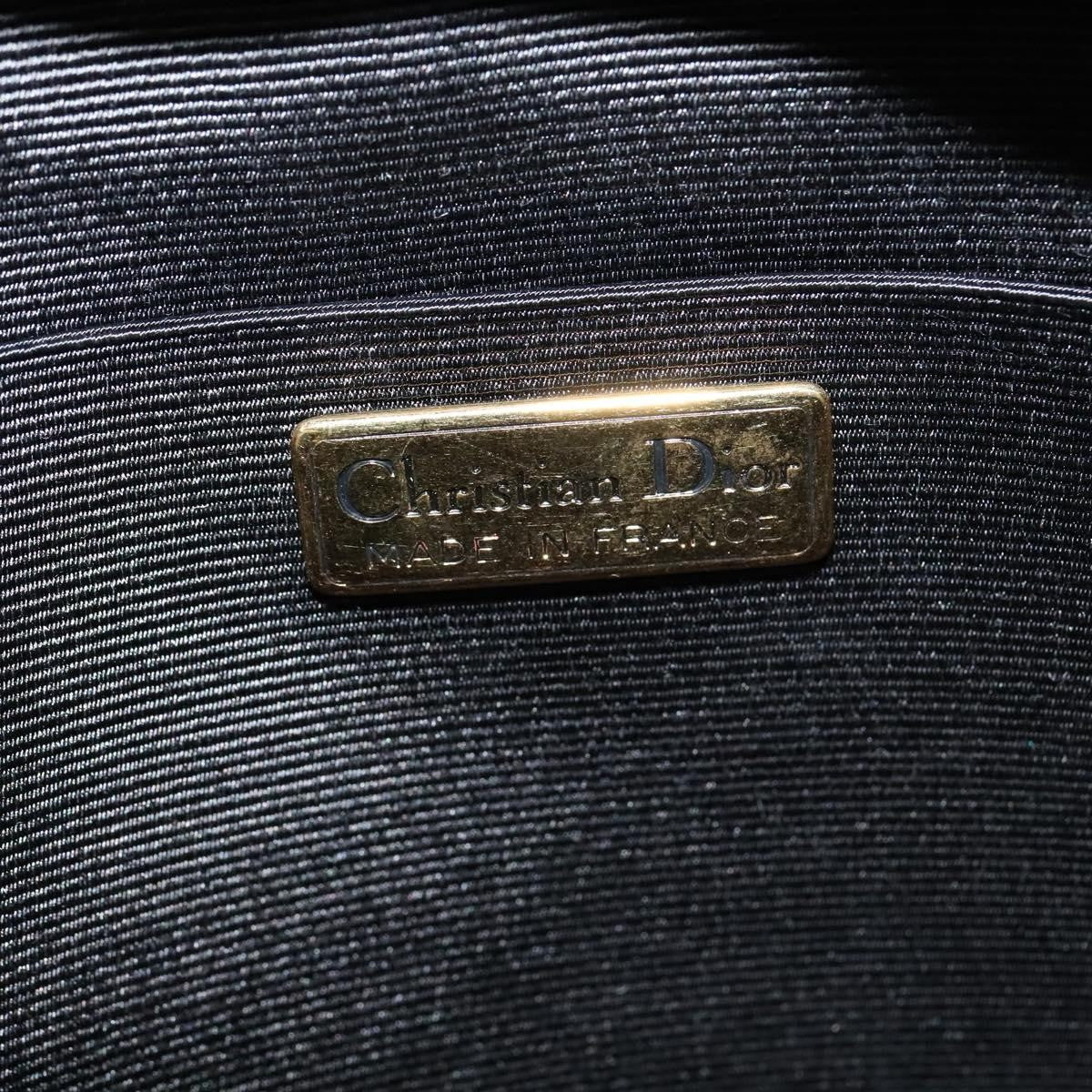 Christian Dior Vintage Shoulder Bag Leather, BLACK, LEATHER, Shoulder bag