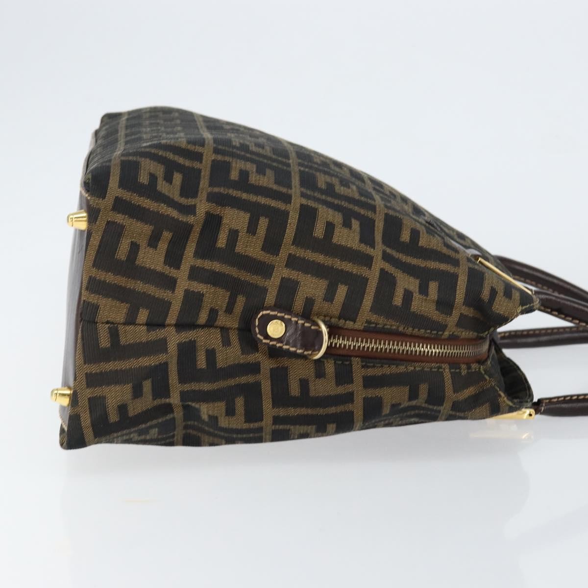 Fendi Vintage Convertible Satchel Zucca Canvas, BROWN, CANVAS, Handbag