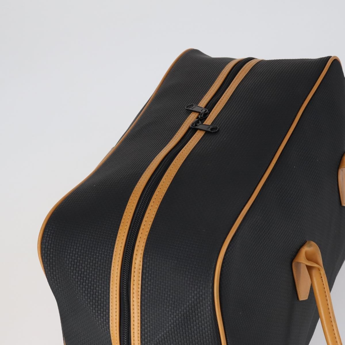 Saint Laurent Vintage Boston PVC Leather, BLACK, PVC, Travel bag