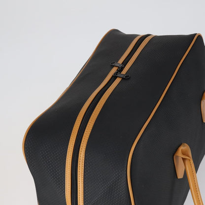 Saint Laurent Vintage Boston PVC Leather, BLACK, PVC, Travel bag