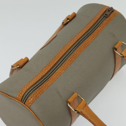 Christian Dior Vintage CD Handbag Canvas, GRAY, CANVAS, Handbag