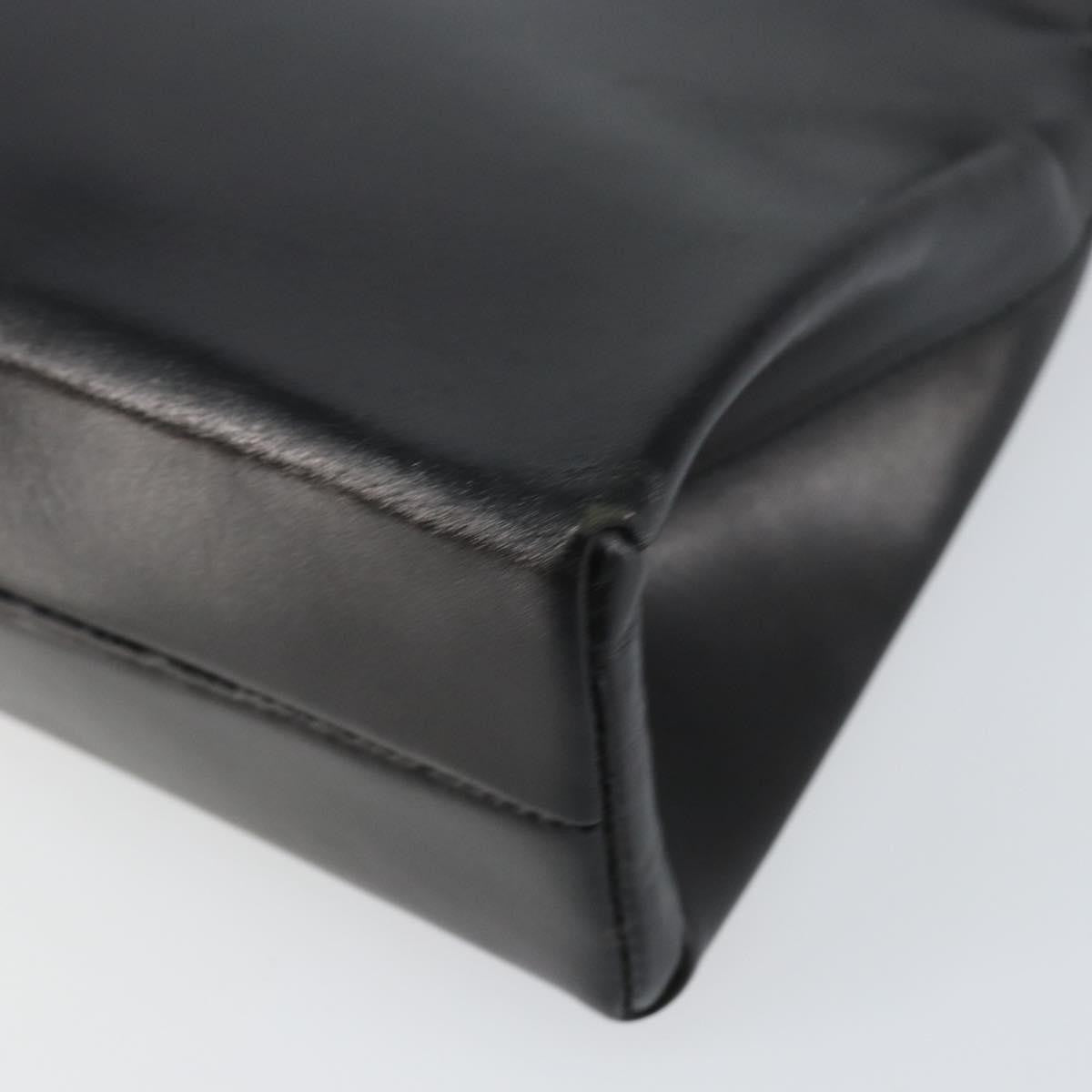 Prada Vintage Handbag Leather, BLACK, LEATHER, Handbag