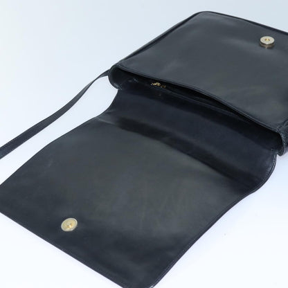 Salvatore Ferragamo Vintage Shoulder Bag Leather, Black, Leather, Shoulder Bag