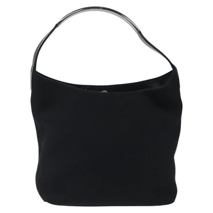 Gucci Open Hobo GG Suede, SILVER, CANVAS, Handbag