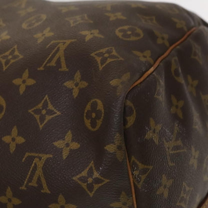 Louis Vuitton Keepall Bandouliere Bag Monogram Canvas, BROWN, CANVAS, Travel bag