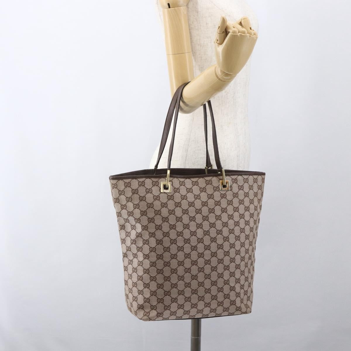 Gucci Vintage tote Canvas, BEIGE, CANVAS, Tote bag