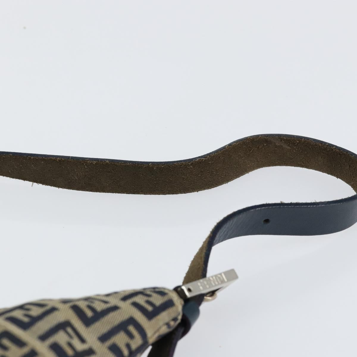 Fendi Vintage Hobo Zucchino Canvas, NAVY, CANVAS, Shoulder bag