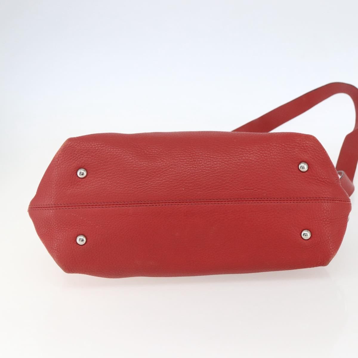 Salvatore Ferragamo Sofia Satchel Grainy Leather, RED, LEATHER, Handbag