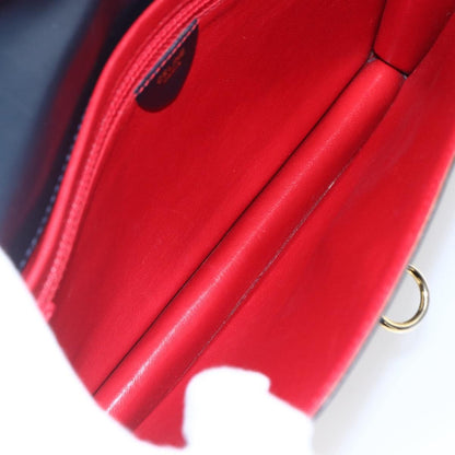 Celine Clutch Bag Leather, NAVY, LEATHER, Clutche & pouche