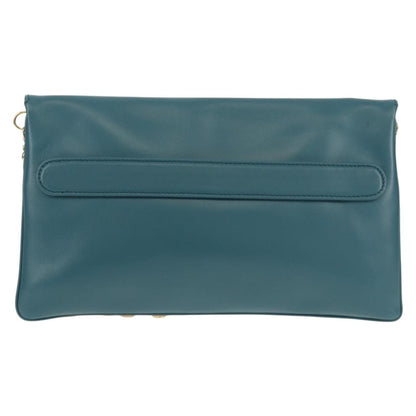 Christian Dior DiorDouble Chain Bag Leather, BLUE, LEATHER, Shoulder bag