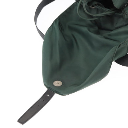 Prada Double Front Pocket Backpack Tessuto, GREEN, NYLON, Backpack