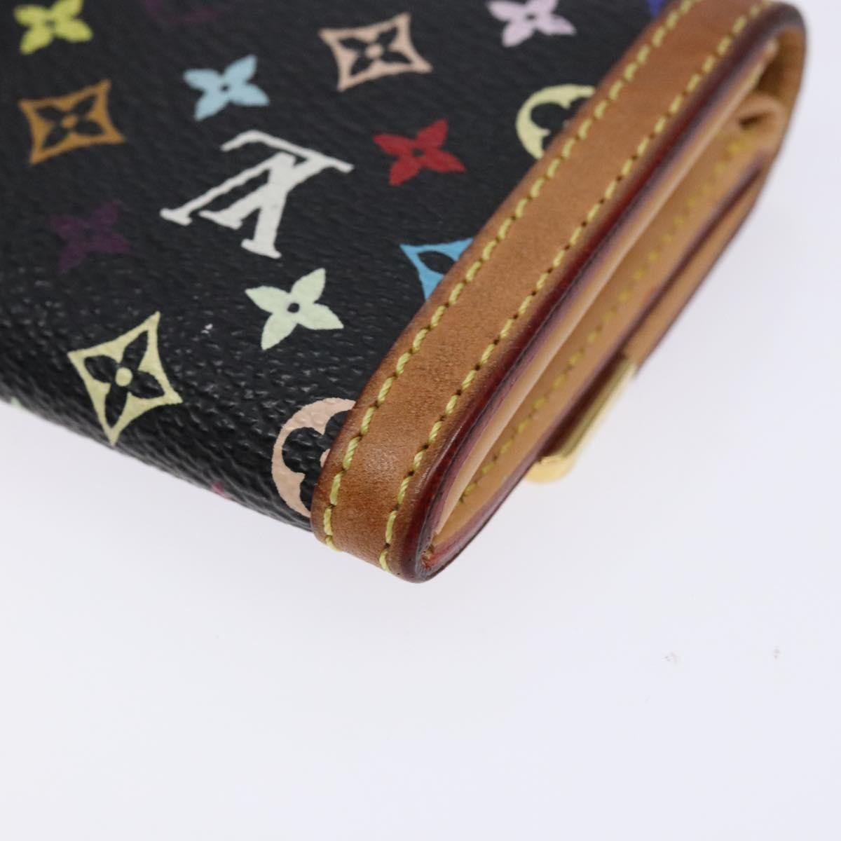 Louis Vuitton Porte-Monnaie Plat Coin Purse Monogram Multicolor, MULTICOLOUR, CANVAS, Wallets