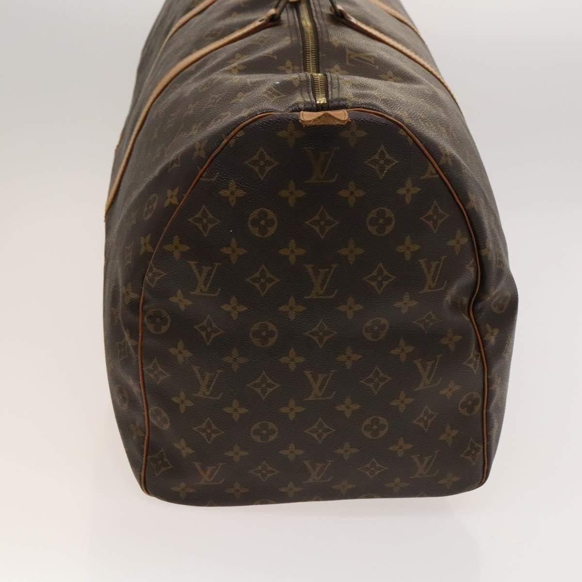 Louis Vuitton Keepall Bag Monogram Canvas, BROWN, CANVAS, Travel bag