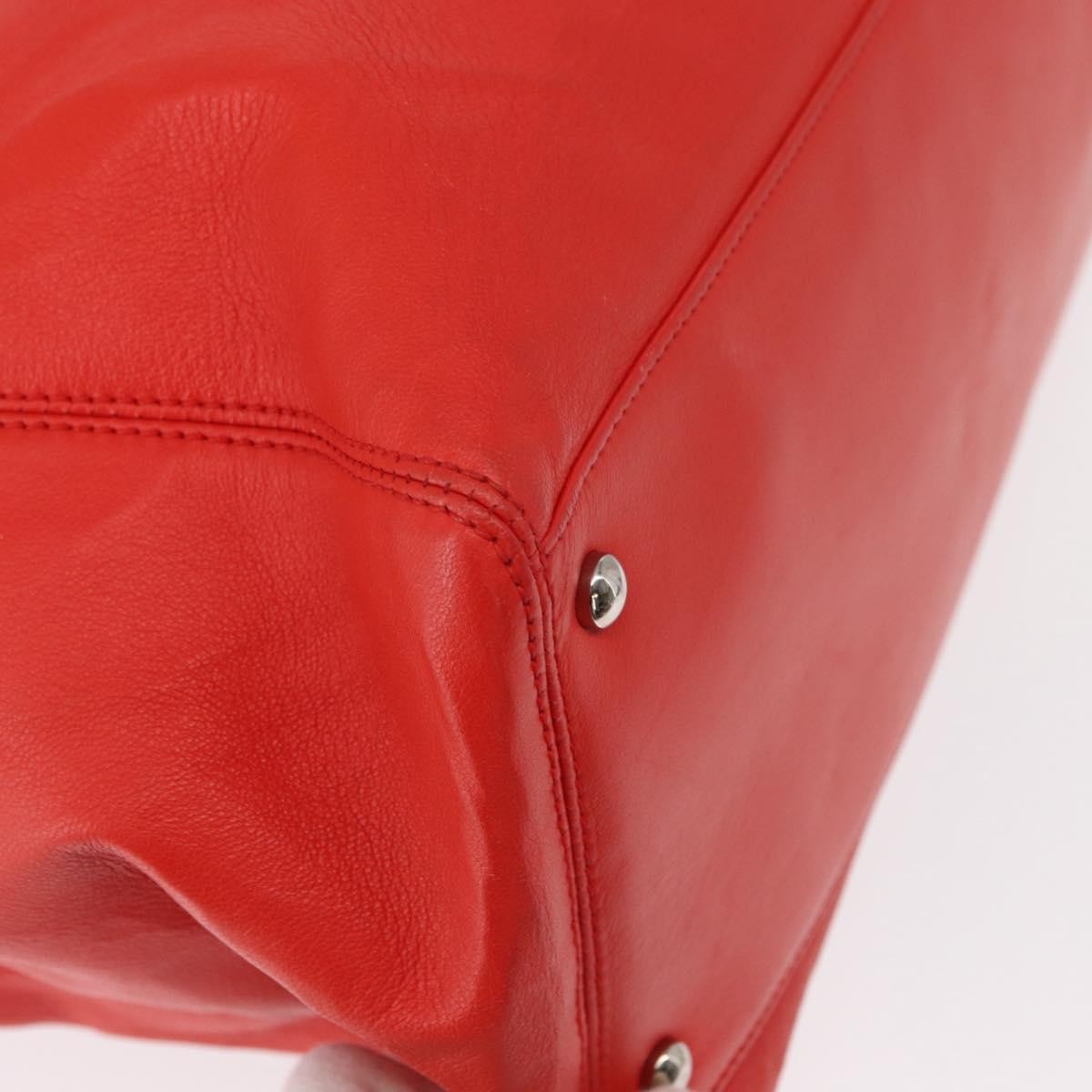 Chanel Cerf Executive Tote Leather, RED, LEATHER, Tote bag