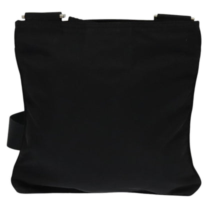 Prada Front Pocket Messenger Bag Tessuto, BLACK, NYLON, Shoulder bag