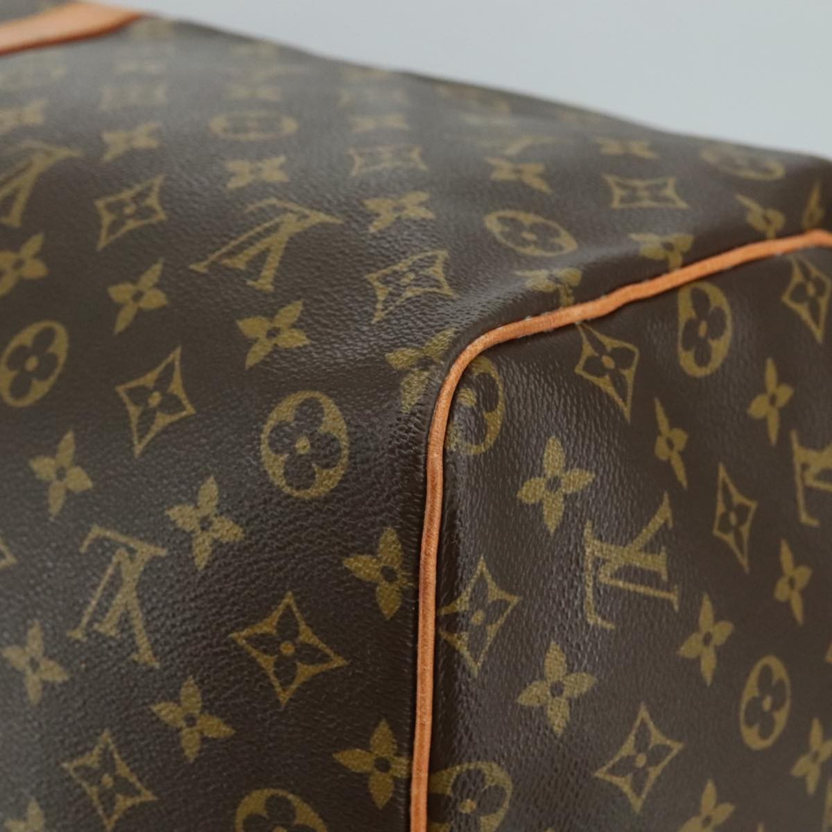 Louis Vuitton Keepall Bag Monogram Canvas, BROWN, CANVAS, Travel bag
