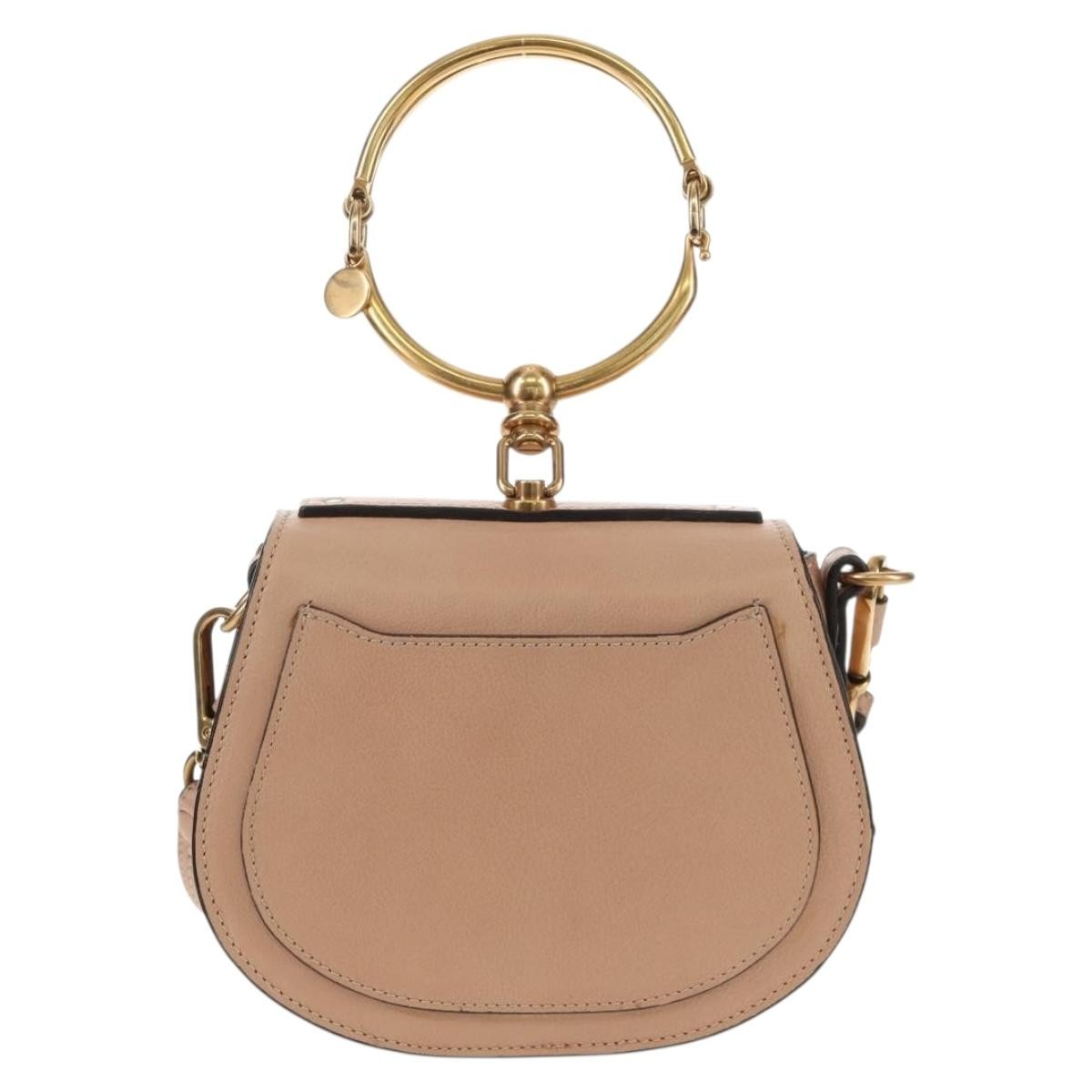 Chloe Nile Crossbody Bag Leather, PINK, LEATHER, Shoulder bag