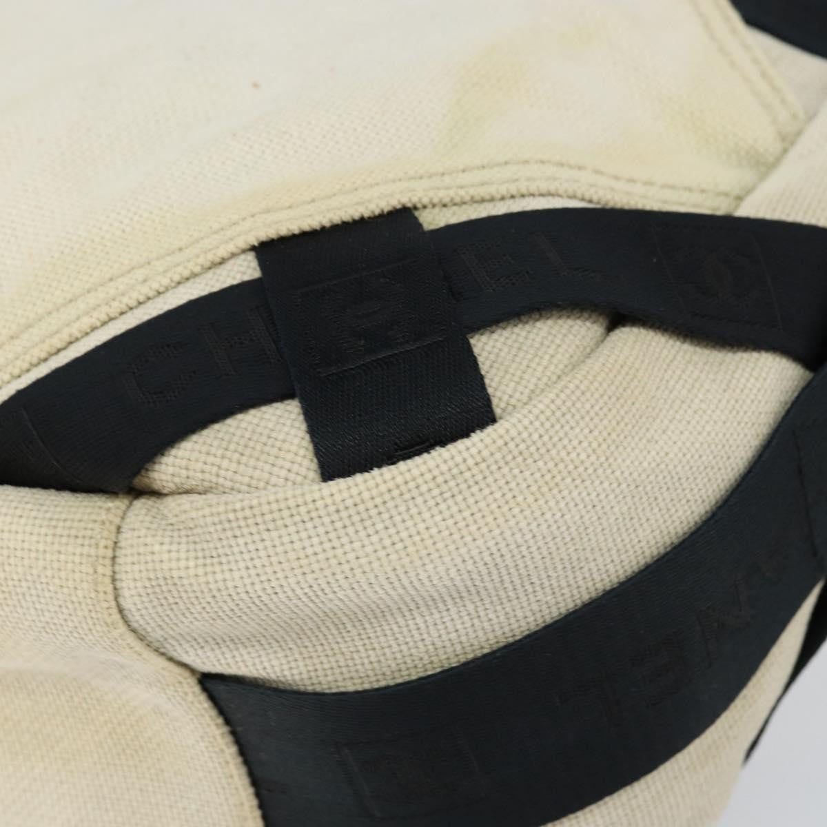 Chanel sports shoulder bag Coco mark, BEIGE, CANVAS, Shoulder bag