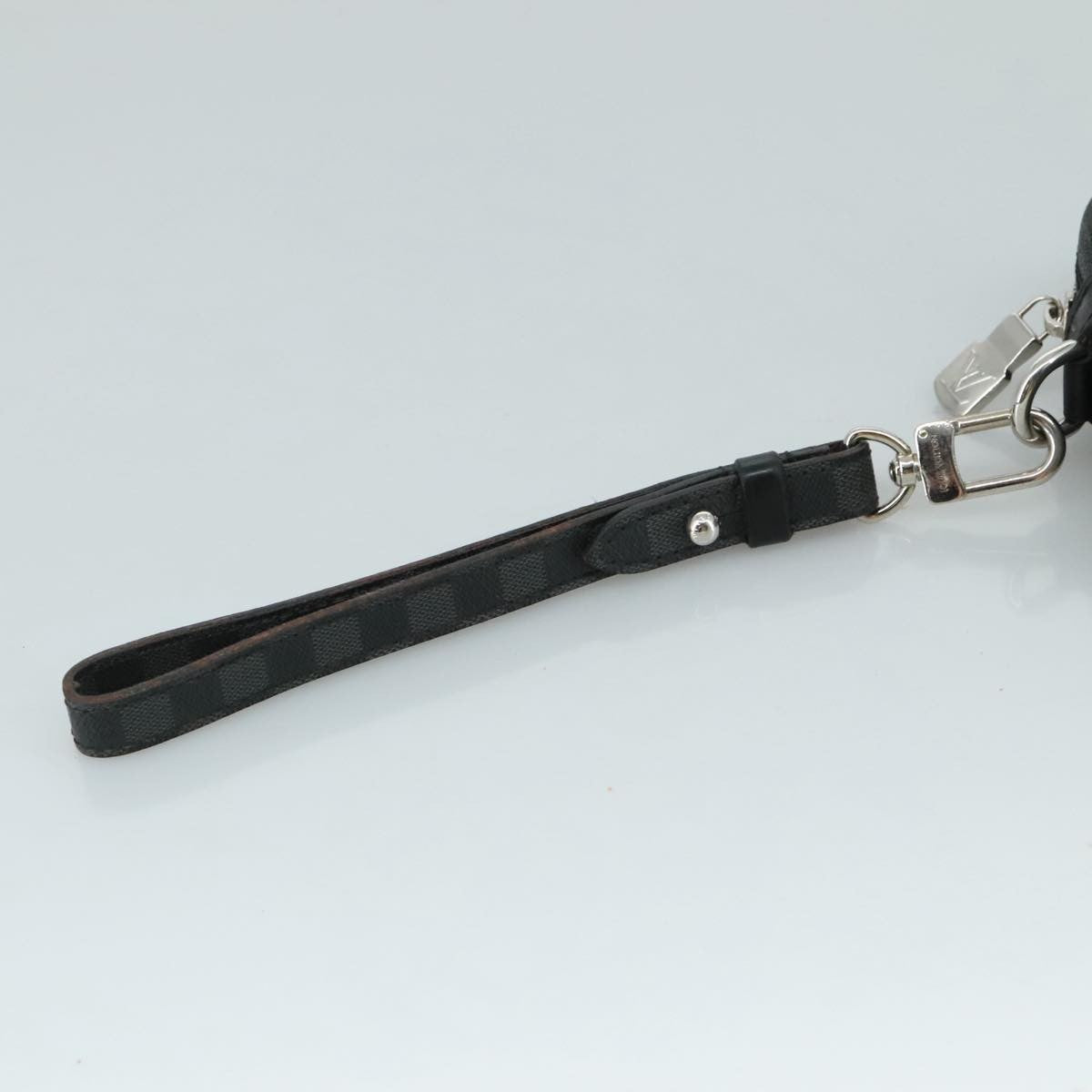 Louis Vuitton Pochette Volga Limited Edition Nemeth Damier Graphite, BLACK, CANVAS, Clutche & pouche