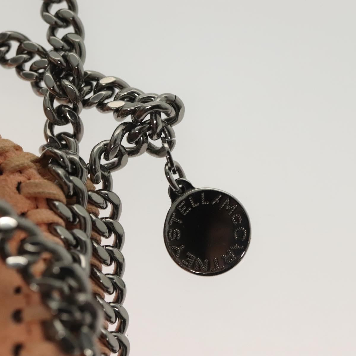 Stella McCartney Falabella Fold Over Crossbody Bag Suede, PINK, SUEDE, Shoulder bag