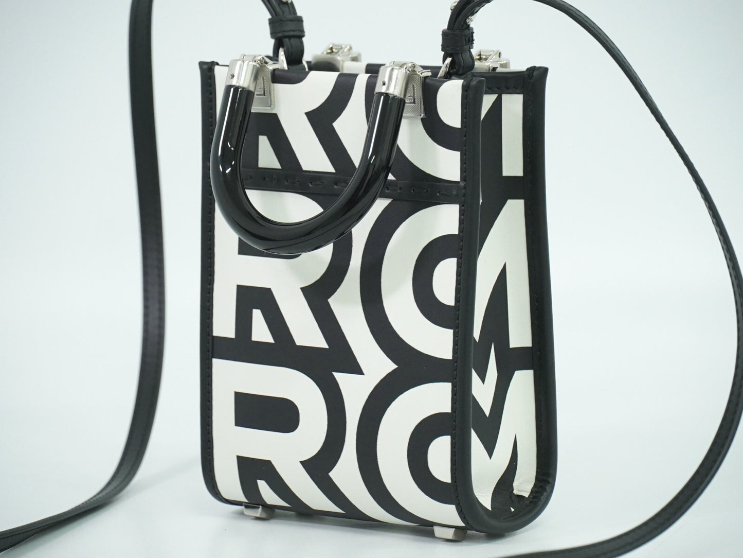 Fendi Sunshine Shopper Tote Leather, WHITE, LEATHER, Tote bag