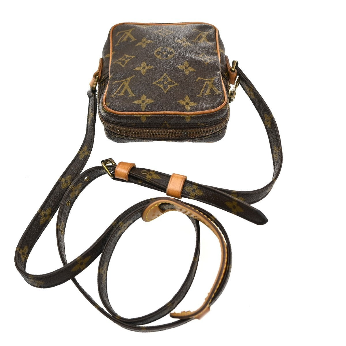 Louis Vuitton Danube Handbag Monogram Canvas, Brown, Canvas, Clutch