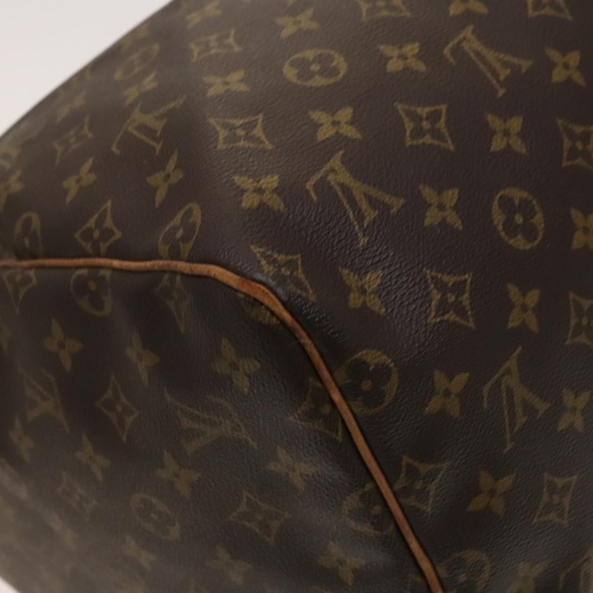 Louis Vuitton Keepall Bag Monogram Canvas, BROWN, CANVAS, Travel bag