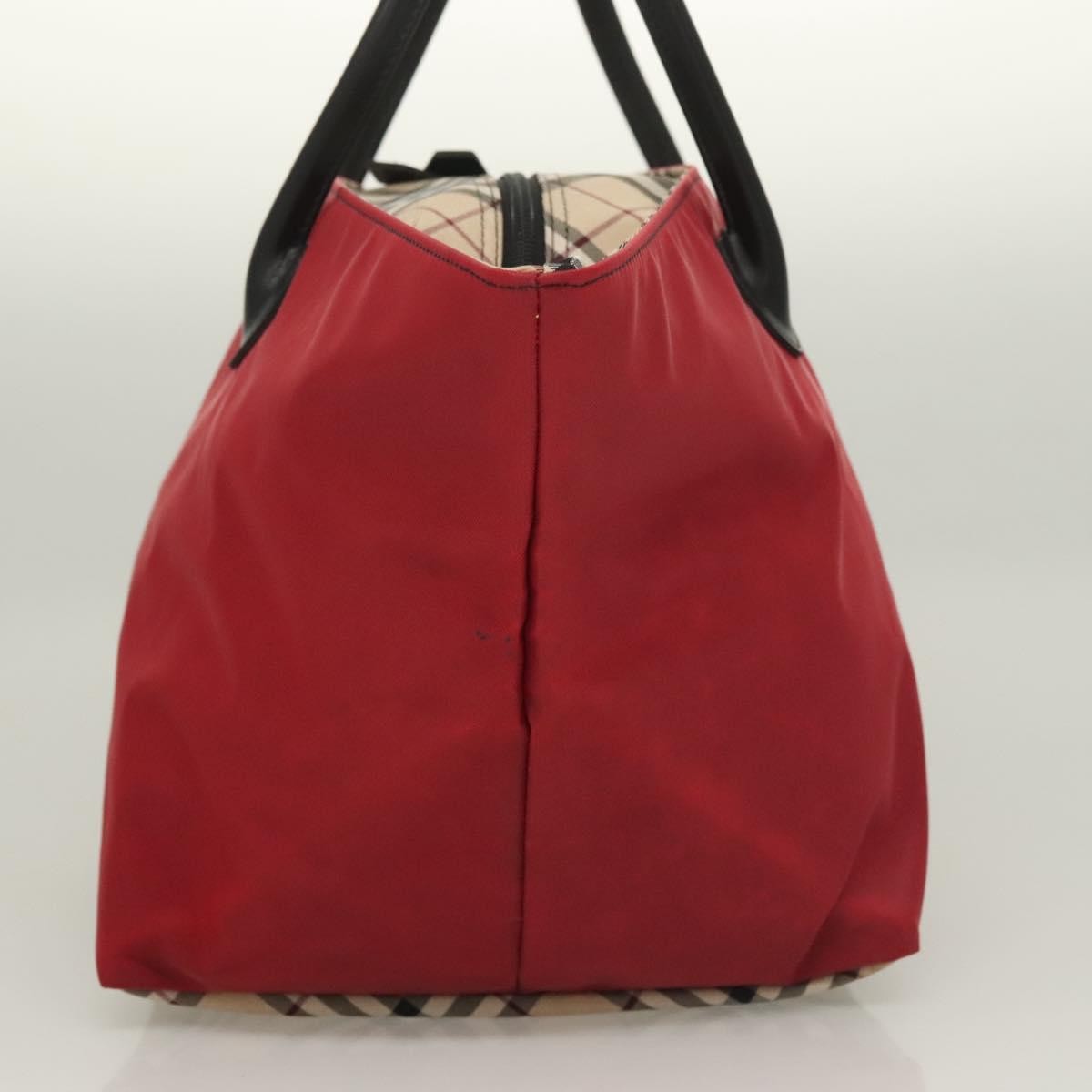 Burberry Nova Check Tote Nylon, RED, NYLON, Tote bag