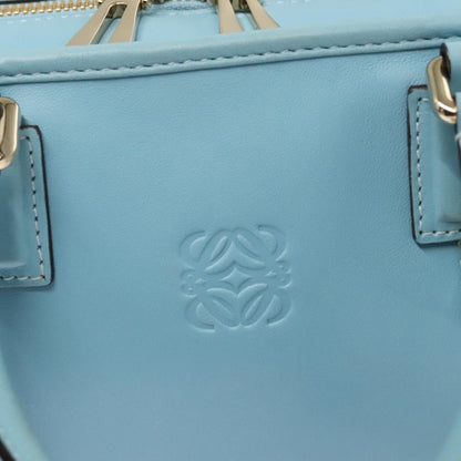 Loewe Amazona Bag Leather, BLUE, LEATHER, Handbag