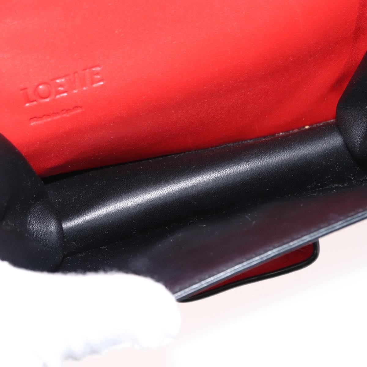 Loewe Barcelona Shoulder Bag Leather, RED, LEATHER, Shoulder bag