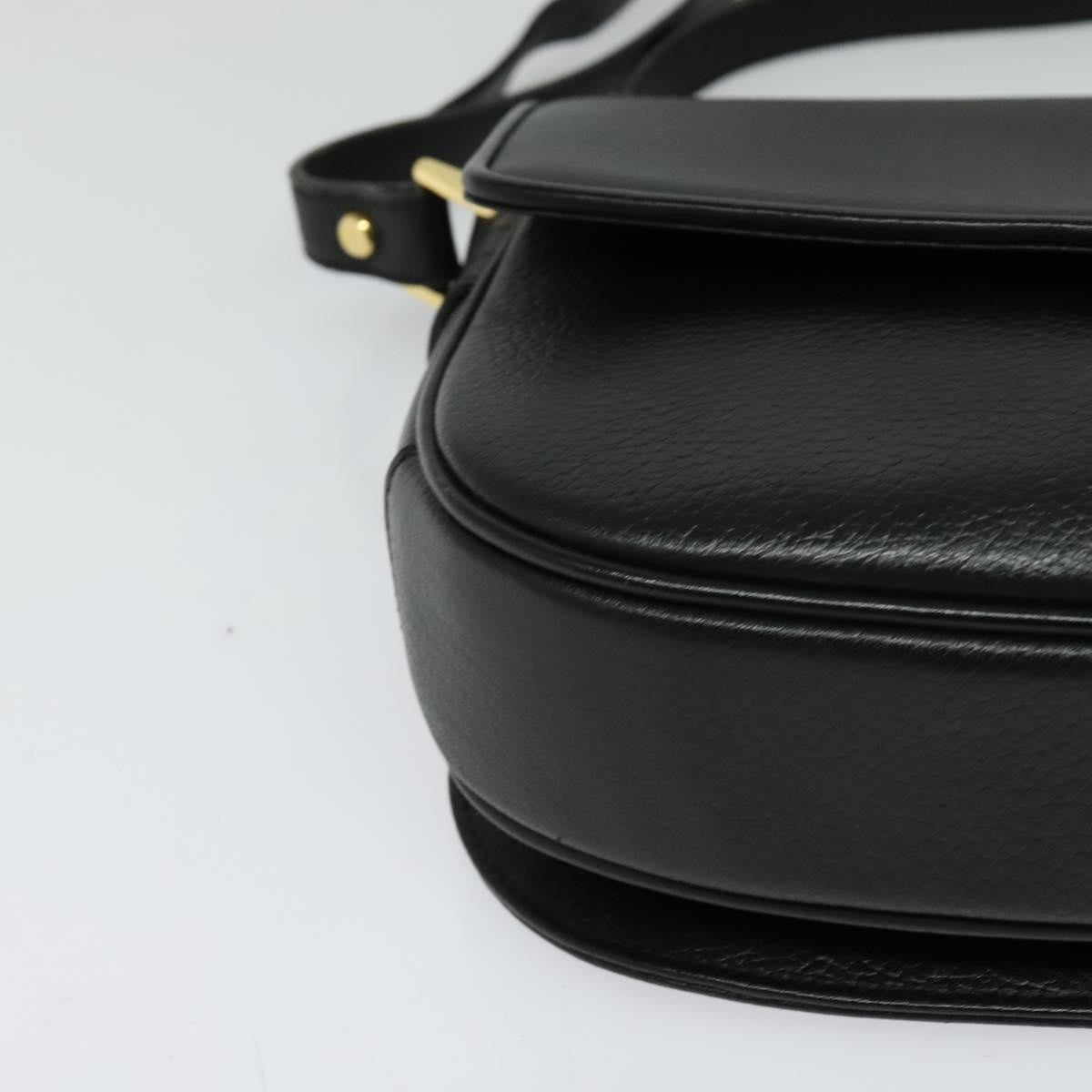 Burberry Flap Shoulder Bag Leather, BLACK, LEATHER, Shoulder bag