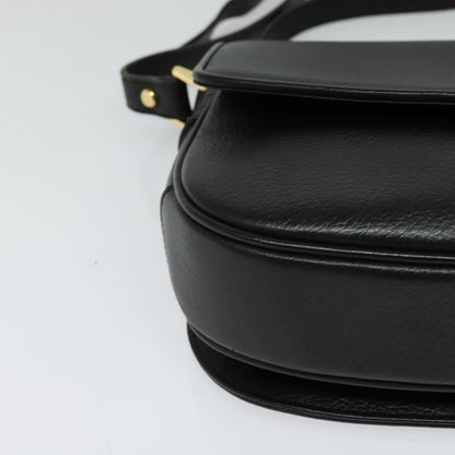 Burberry Flap Shoulder Bag Leather, BLACK, LEATHER, Shoulder bag