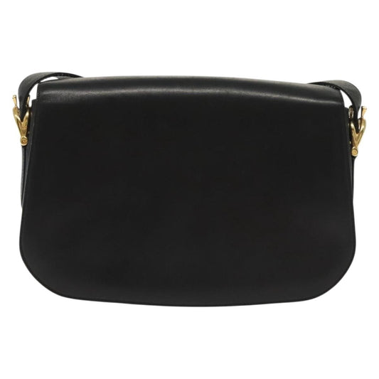 Celine Horse Carriage Shoulder bag Leather, BLACK, LEATHER, Shoulder bag