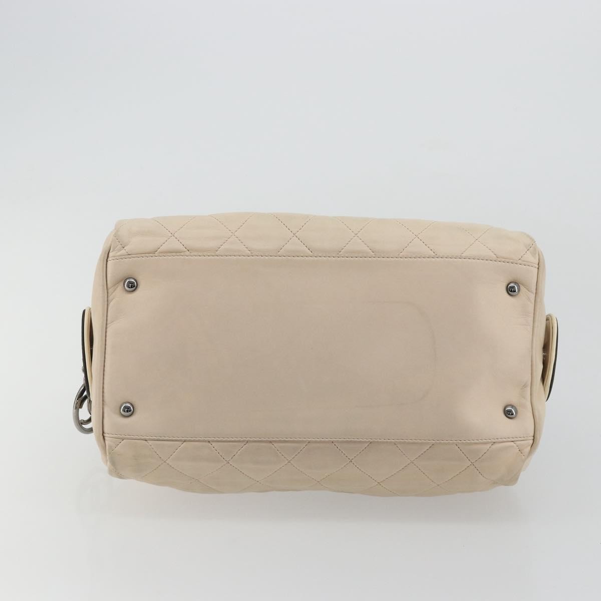 Chanel Matelassé Lambskin leather, Neutral, Leather, Handbag