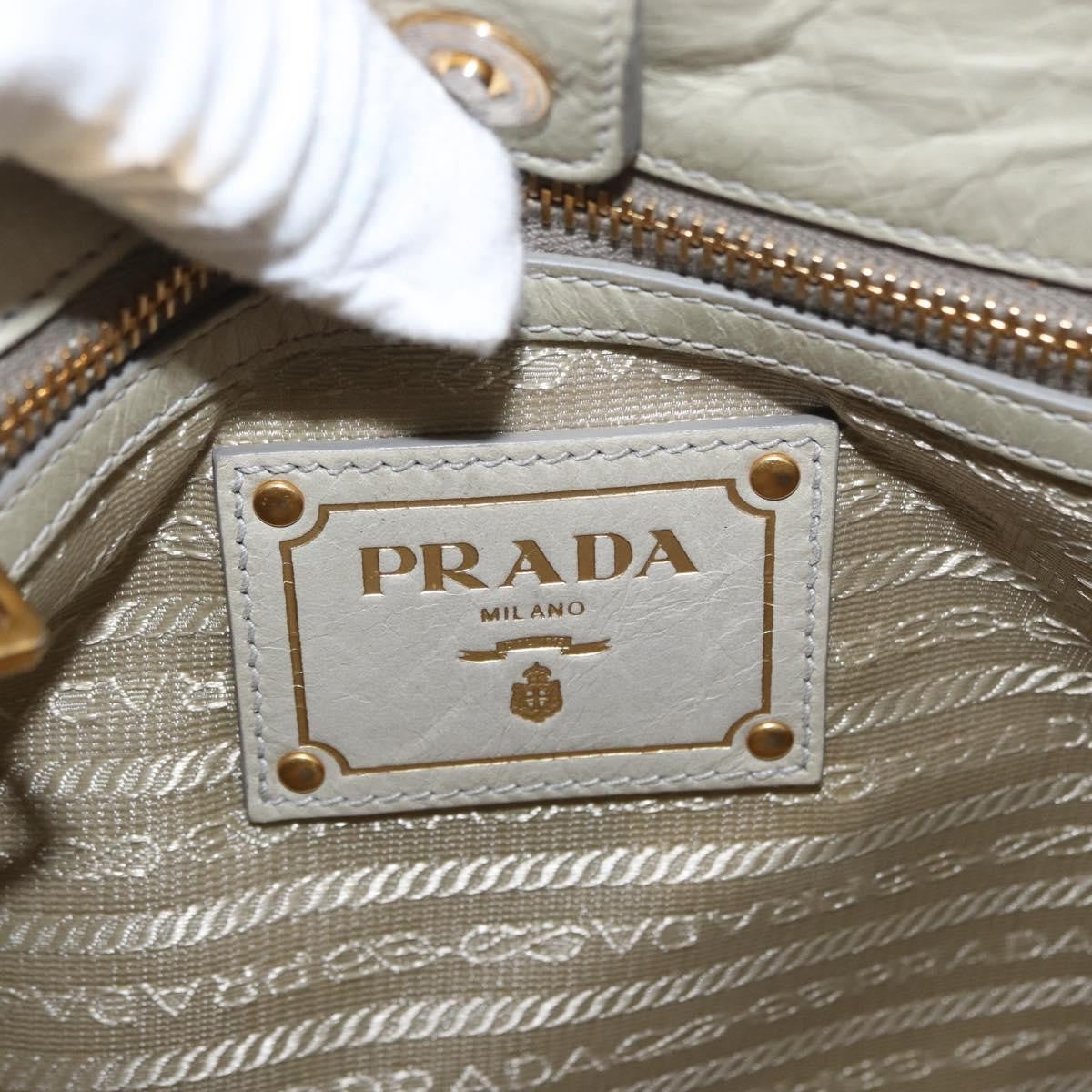 Prada Tote Vitello Daino Vitello Daino, BEIGE, LEATHER, Handbag